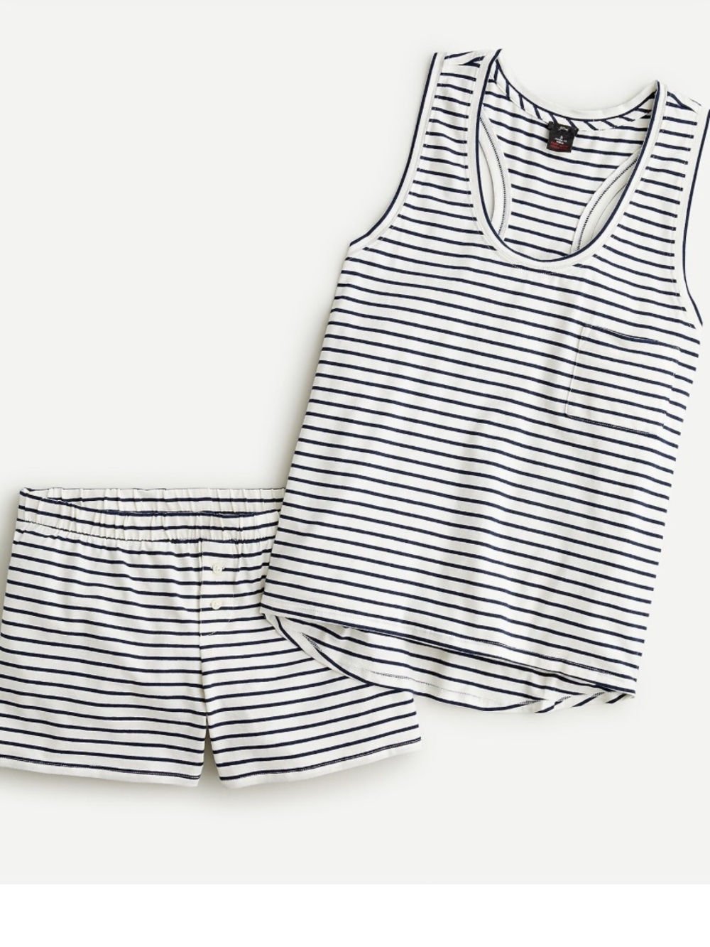 J Crew Dreamy Pajama Set in Stripe size Medium